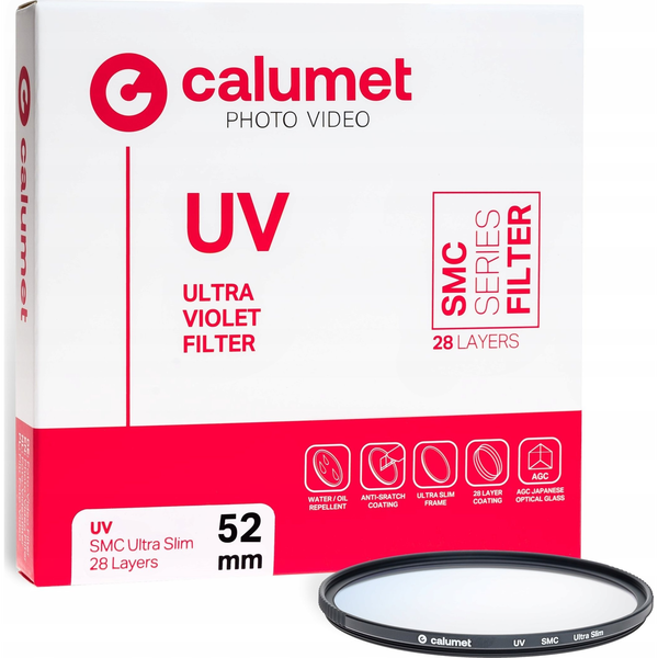 Filtr Calumet Calumet Filtr UV SMC 52 mm Ultra Slim 28 Layers