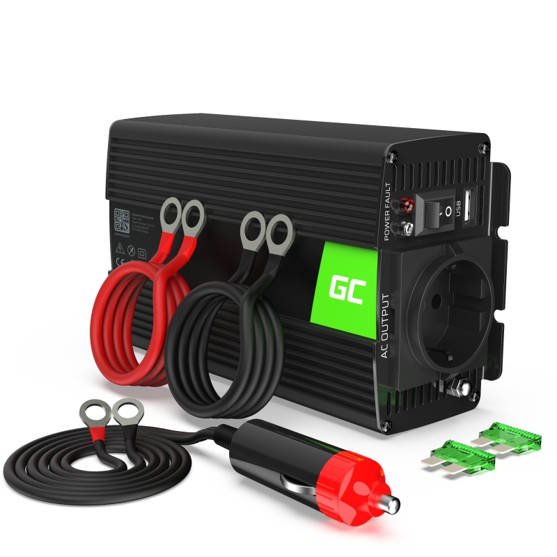 Menič 24V/230V 300W/600W Mod sínus (INV02DE)