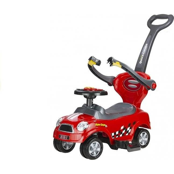 Push Ride Útmutatóval Coupe Piros