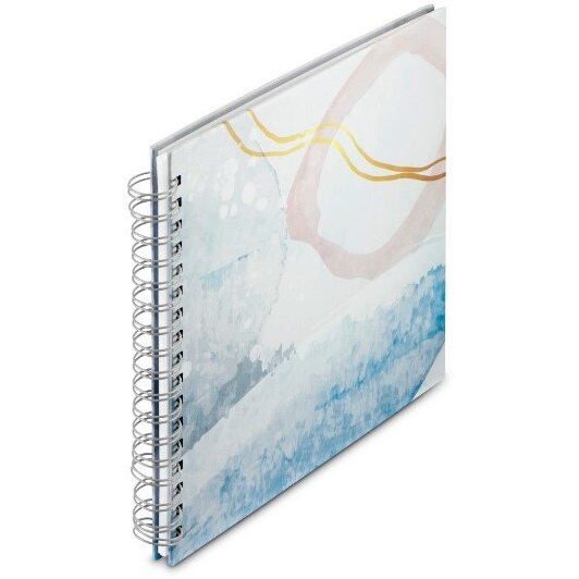 Hama Watercolor fotoalbum og arkbeskyttelse Blå 50 ark Spiral indbinding