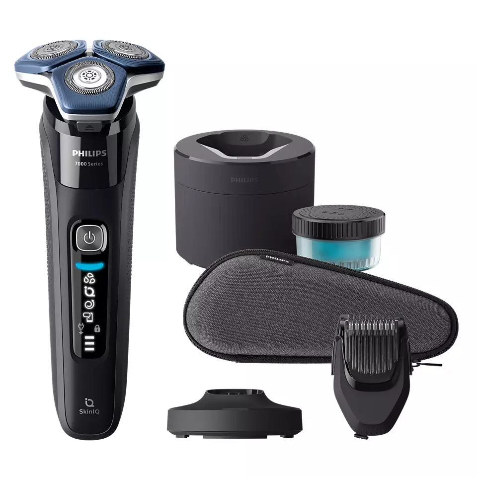Philips SHAVER Series 7000 S7886/58 férfi borotva Rotációs/forgófejes borotva Vágó Fekete (S7886/58)