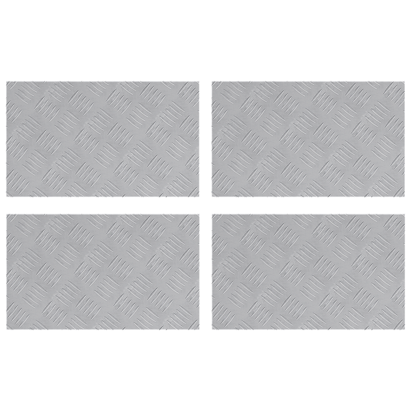 Alumínium Ellenálló Lapok - 4 db-os készlet, Csúszásmentes, 50x30 cm