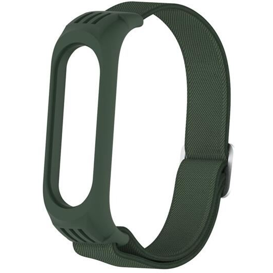 Gigapack Xiaomi Mi Band 6 textil pótszíj sötétzöld (GP-110032)
