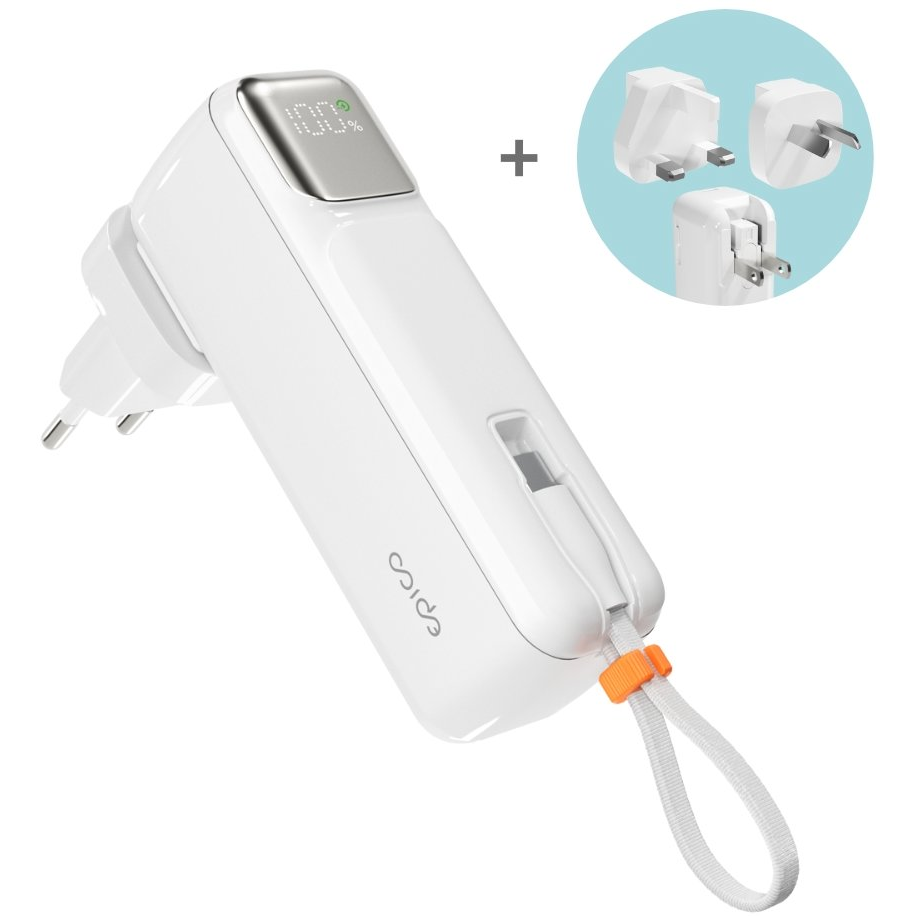 Epico UltraPack 2in1 5000 mAh ET30 úti powerbank - fehér (9915101100206)