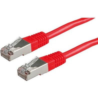 ROLINE Patch kabel S/FTP (PiMF) Kat. 6, 0.3m, Červený