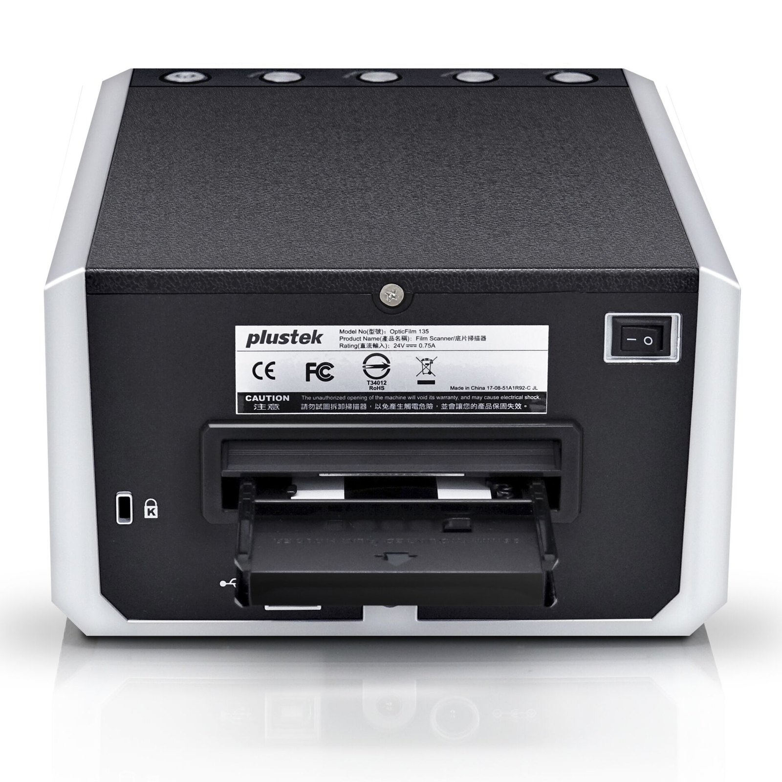 Plustek OpticFilm 135i Fénykép- és diaszkenner 7200 x 7200 DPI Fekete, Ezüst (0312)