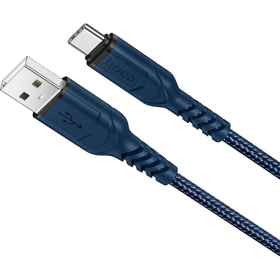 Hoco X59 Kábel USB Tipp A C 3A Victory 1 méter Kék (6931474744944)