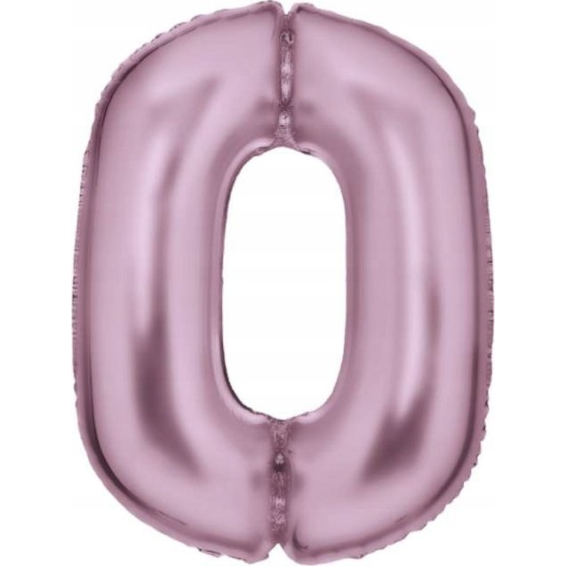 Lustre Szám Fólia Lufi - 0-ás, 86 cm, Rózsaszín (9917322)