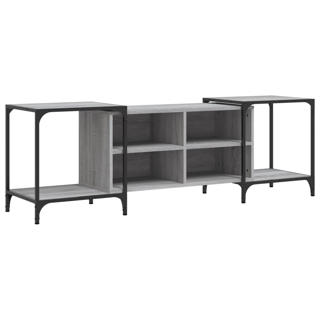 szürke sonoma színű szerelt fa TV-szekrény 153 x 37 x 50 cm (837605)