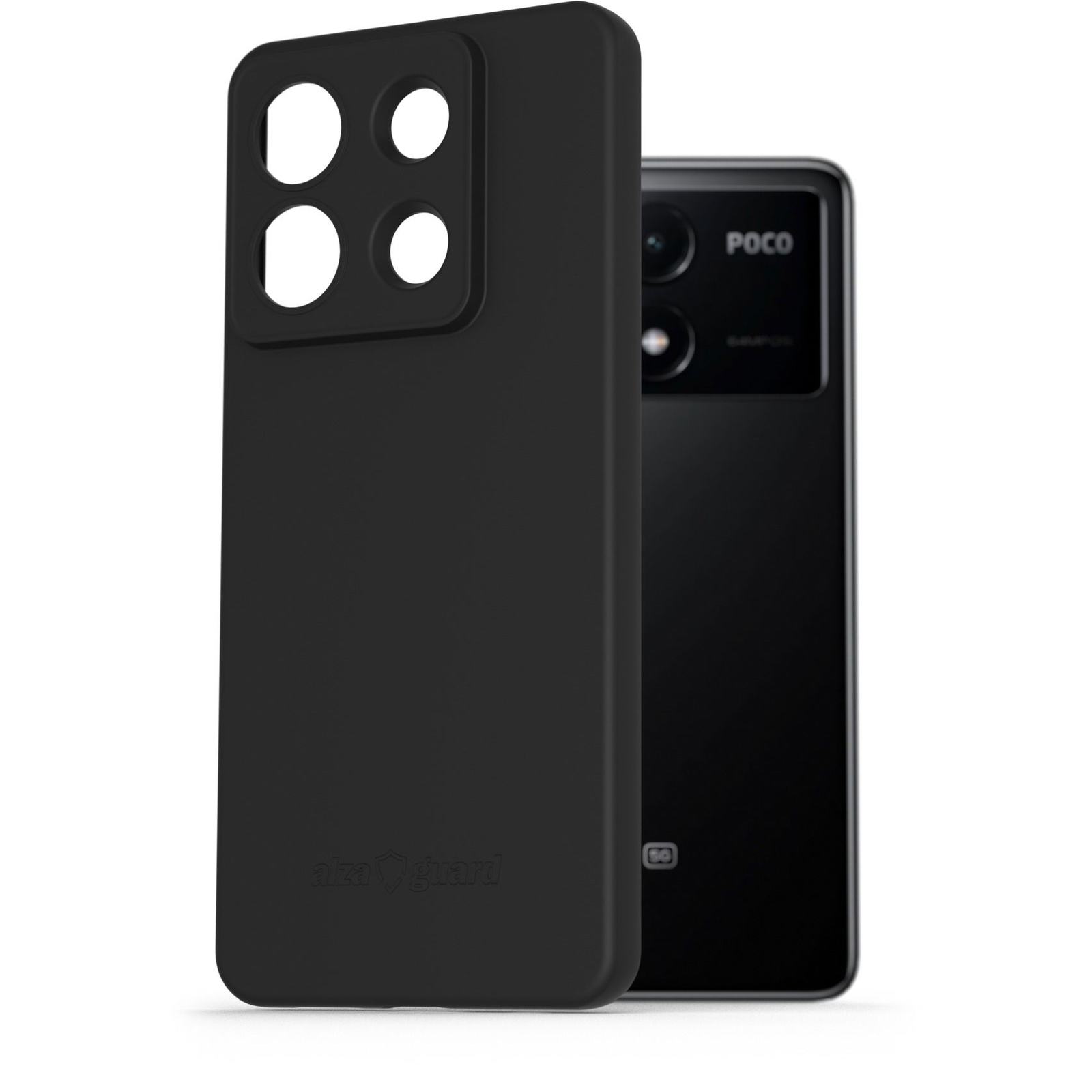 AlzaGuard Matte TPU Case Xiaomi Redmi Note 13 Pro 5G / POCO X6 5G fekete tok (AGD-PCT406B)