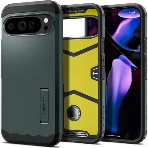 Калъф за Google Pixel 9 Pro XL - Spigen Tough Armor - Abyss Green