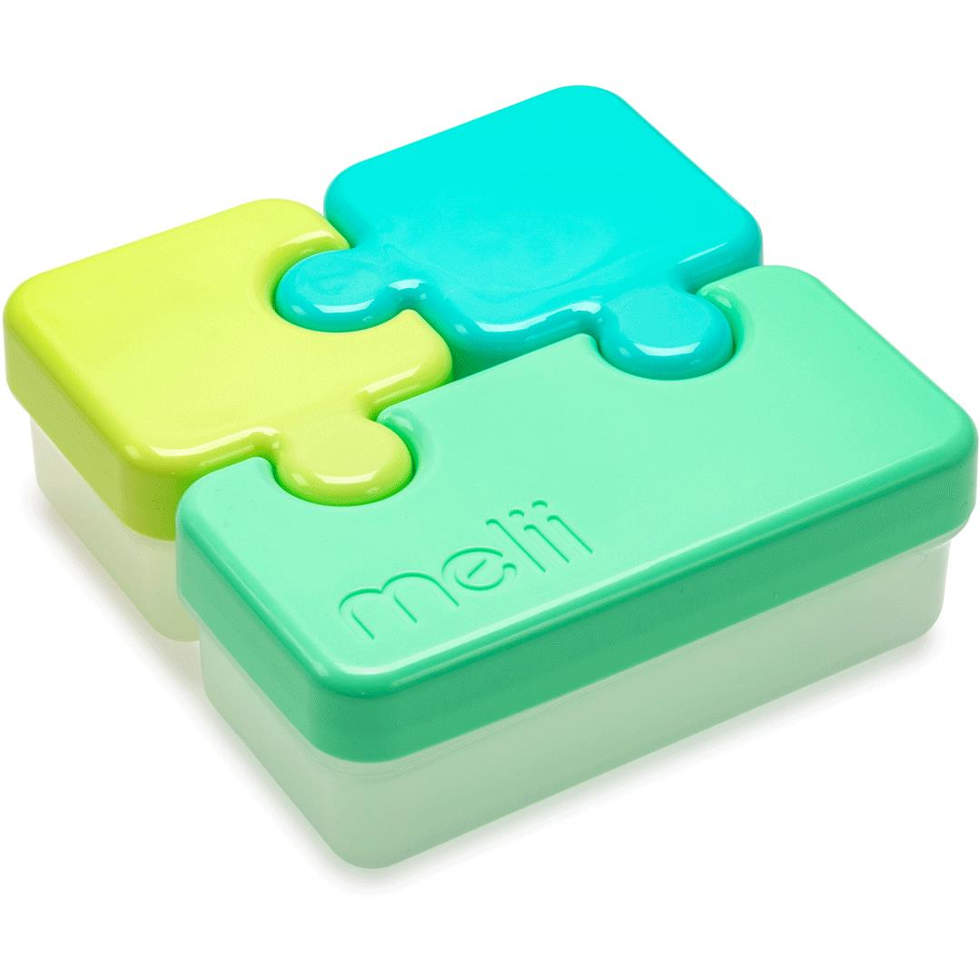 Melii uzsonnás doboz Puzzle zöld, lime, kék (790693151003)