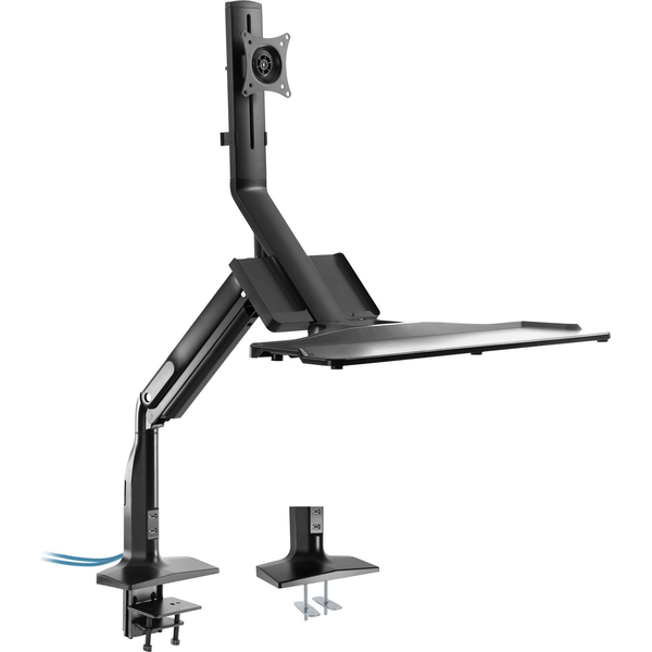 InLine 23174A монтаж за монитор и стойка 43,2 см (17") Бюро Черен