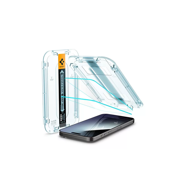Tvrzené sklo Spigen pro Apple iPhone 15 Pro Max 2 ks