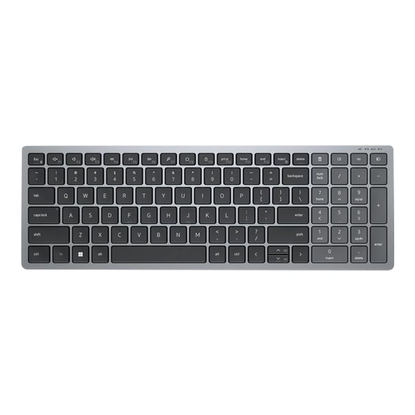 DELL KB740 klávesnice RF bezdrátové + Bluetooth QWERTY US Mezinárodní Šedá, Černá