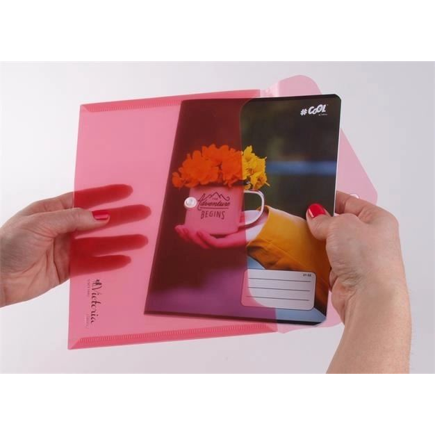 Victoria patentos irattartó tasak A5 piros (IDITA5P) (IDITA5P)