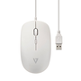 V7 MU200-WHT мишка Двуличен USB Тип-A Оптически 1600 DPI