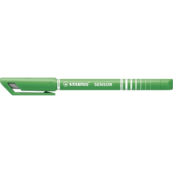 STABILO SENSOR fine liner Jemná Zelená 10 kusov