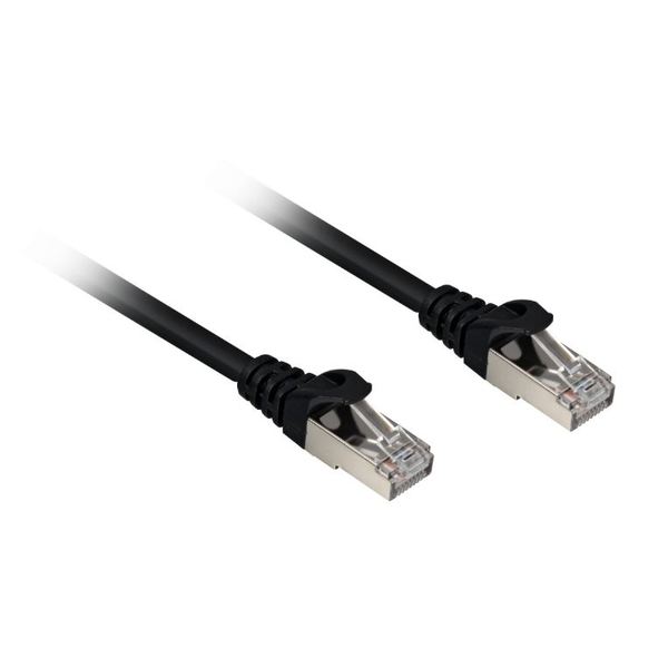 Sharkoon hálózati kábel RJ45 CAT.6a SFTP LSOH fekete 0,25m - Halogénmentes (4044951018321)