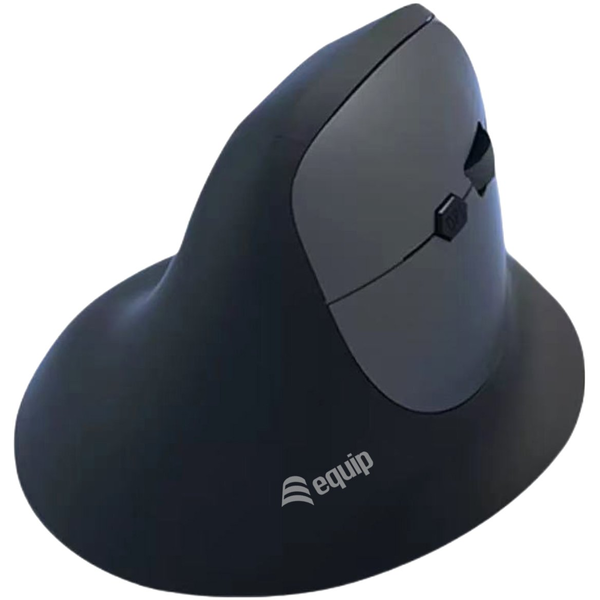 Mouse wireless ergonomic cu două moduri de funcționare, 1600 DPI, negru