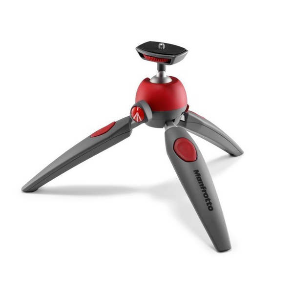 Manfrotto Pixi Evo 2 Mini kamera állvány (Tripod) - Fekete/Piros