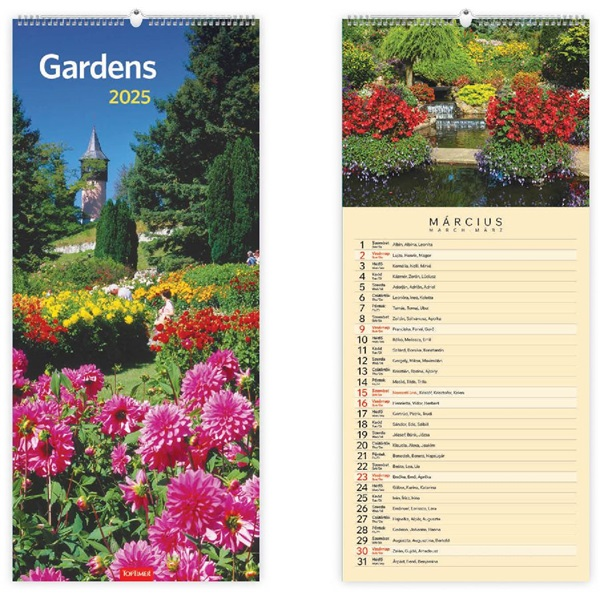 Kalendart 2026 T099 Gardens falinaptár