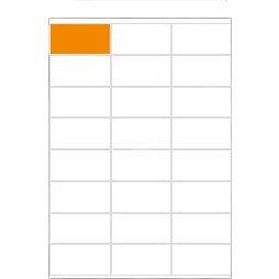 Etikett címke Topstick 70x36 mm szegéllyel 100 ív 2400 Darab/doboz