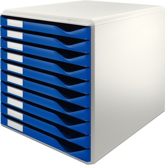Leitz 52810035 tijdschriftenhouder Polystyreen Blauw, Grijs