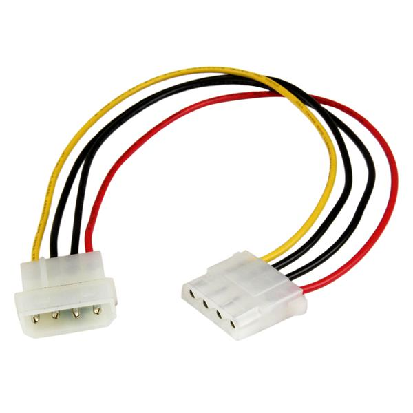 StarTech.com LP4POWEXT12 interne stroomkabel 0,304 m