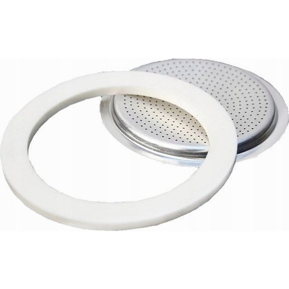 Bialetti 800040 Moka Induction 6 adagos és Brikka 4 adagos kotyogóhoz 1db tömítés + 1db szűrő