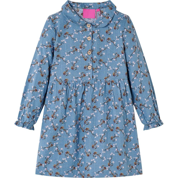 Benzinkék hosszú ujjú gyerekruha 92