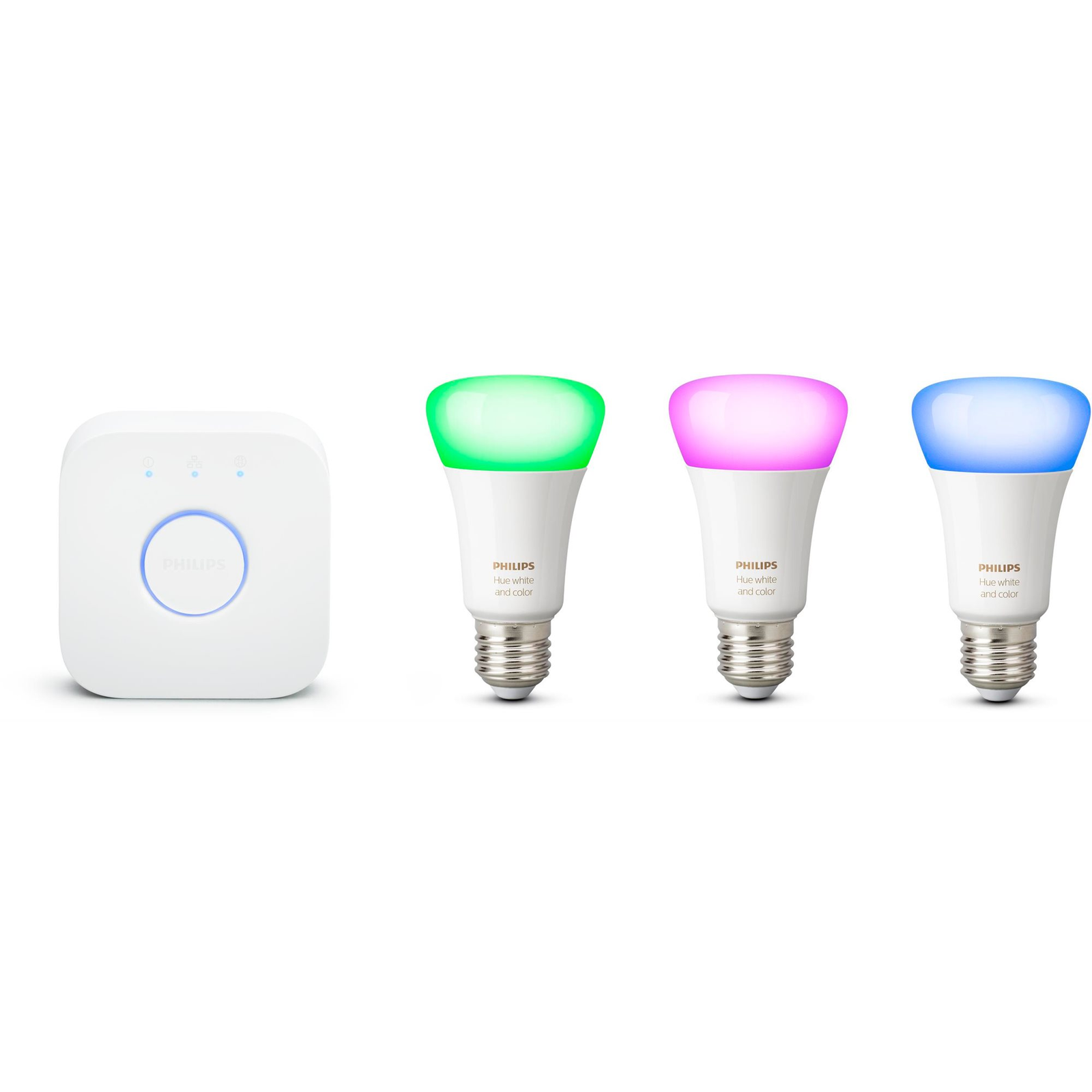 Philips Hue White and Color ambiance 9W E27 promo starter kit (929002468811)