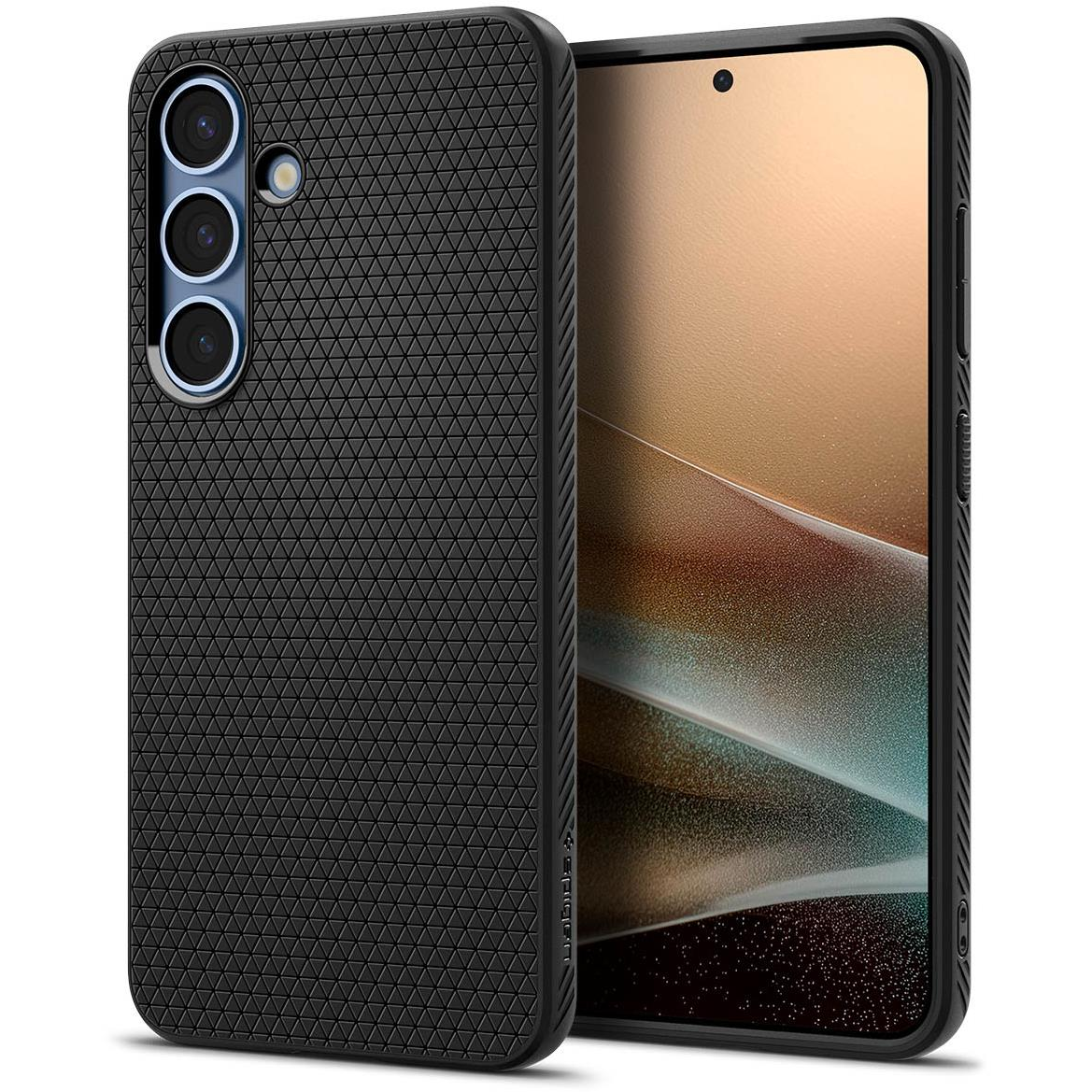 Spigen Liquid Air Matte Black Samsung Galaxy S 2025+ tok (ACS08979)