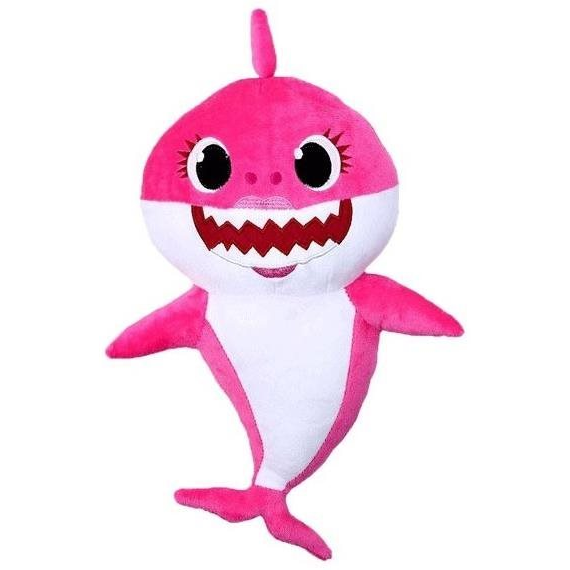 ALUM Baby Shark Elemes plüss játék hangokkal, rózsaszín (9.938)
