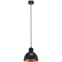 LED lámpa függeszték , mennyezeti , E27 , acél , fekete , vörösréz , EGLO , TRURO , 49238