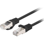 Мрежов кабел-patchcord CAT6 FTP, Lanberg 43619, 2 X RJ45, дължина 50cm, AWG26, 10Gb/s-250MHz, мрежова връзка, ethernet, черен