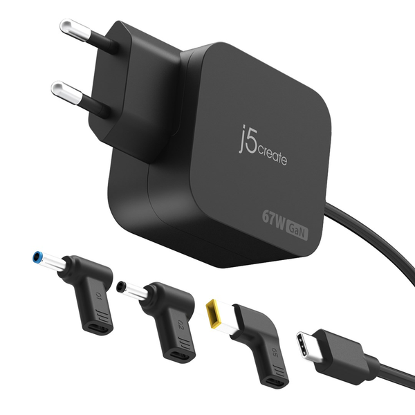 j5create JUP1565DCE3A-EN Netzteil & Spannungsumwandler Universal 67 W Schwarz