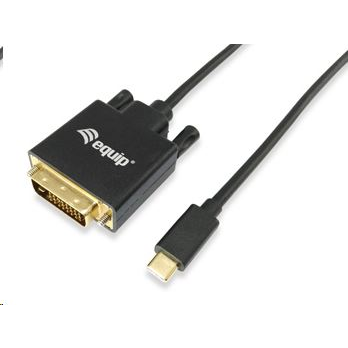 Equip 133468 prilagodnik za video kabel 1,8 m USB Tip-C DVI-D Crno
