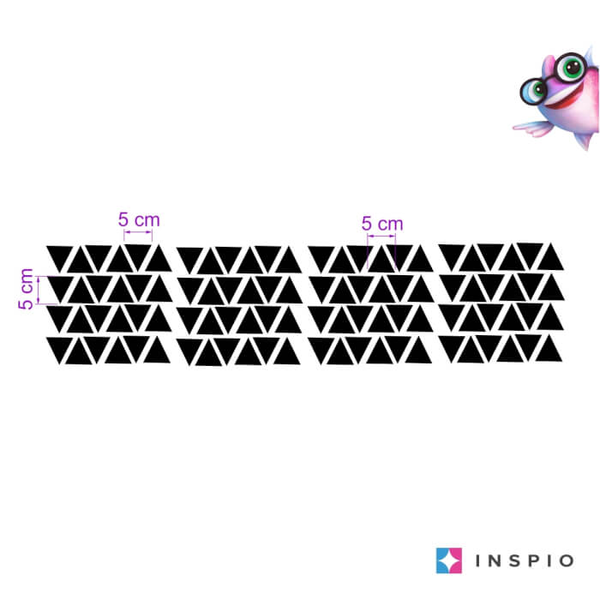 Триъгълници в черно изпълнение – стенни надписи