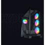 Rampage Hydra V2 Obudowa PC akwarium 4x wentylator ARGB czarna