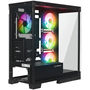 Rampage Hydra V2 Obudowa PC akwarium 4x wentylator ARGB czarna
