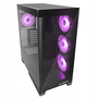 Rampage Hydra V2 Obudowa PC akwarium 4x wentylator ARGB czarna