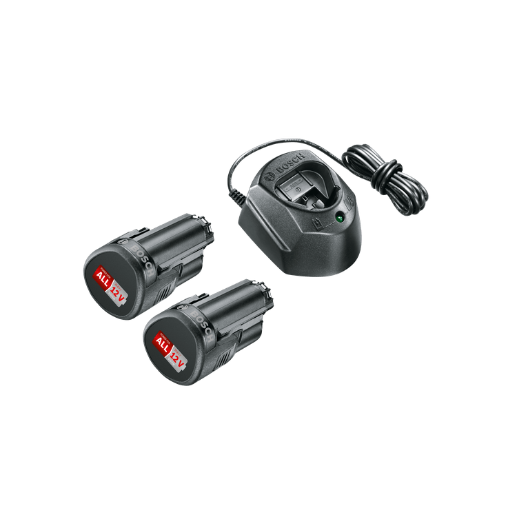 Bosch Starter-Set 2X 12V Akkumulátor 1,5Ah & GAL 1210 CV Töltő Készlet (1600A01L3E)