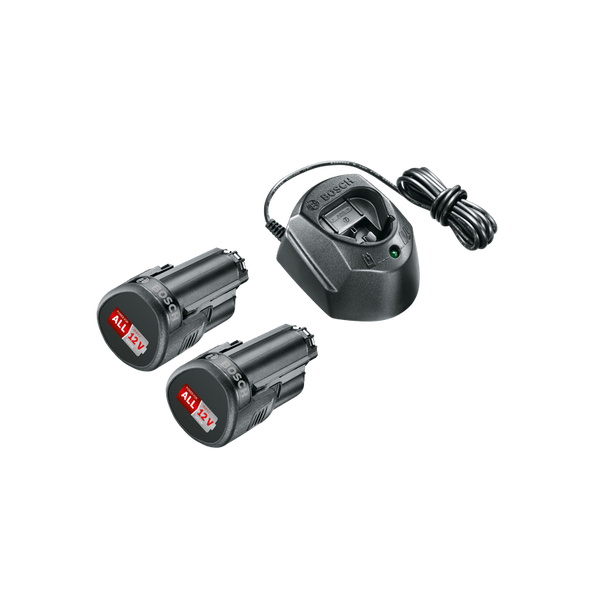Bosch Starter-Set 2X 12V Akkumulátor 1,5Ah & GAL 1210 CV Töltő Készlet