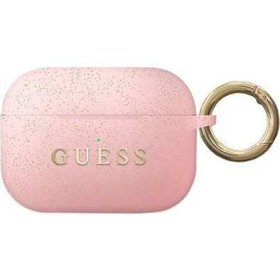Guess AirPods Pro szilikon tok rózsaszín (GUACAPSILGLLP) (GUE083PNK)