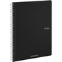 Черен тефтер с гладка спирала Fabriano Ecoqua A4 70 листа