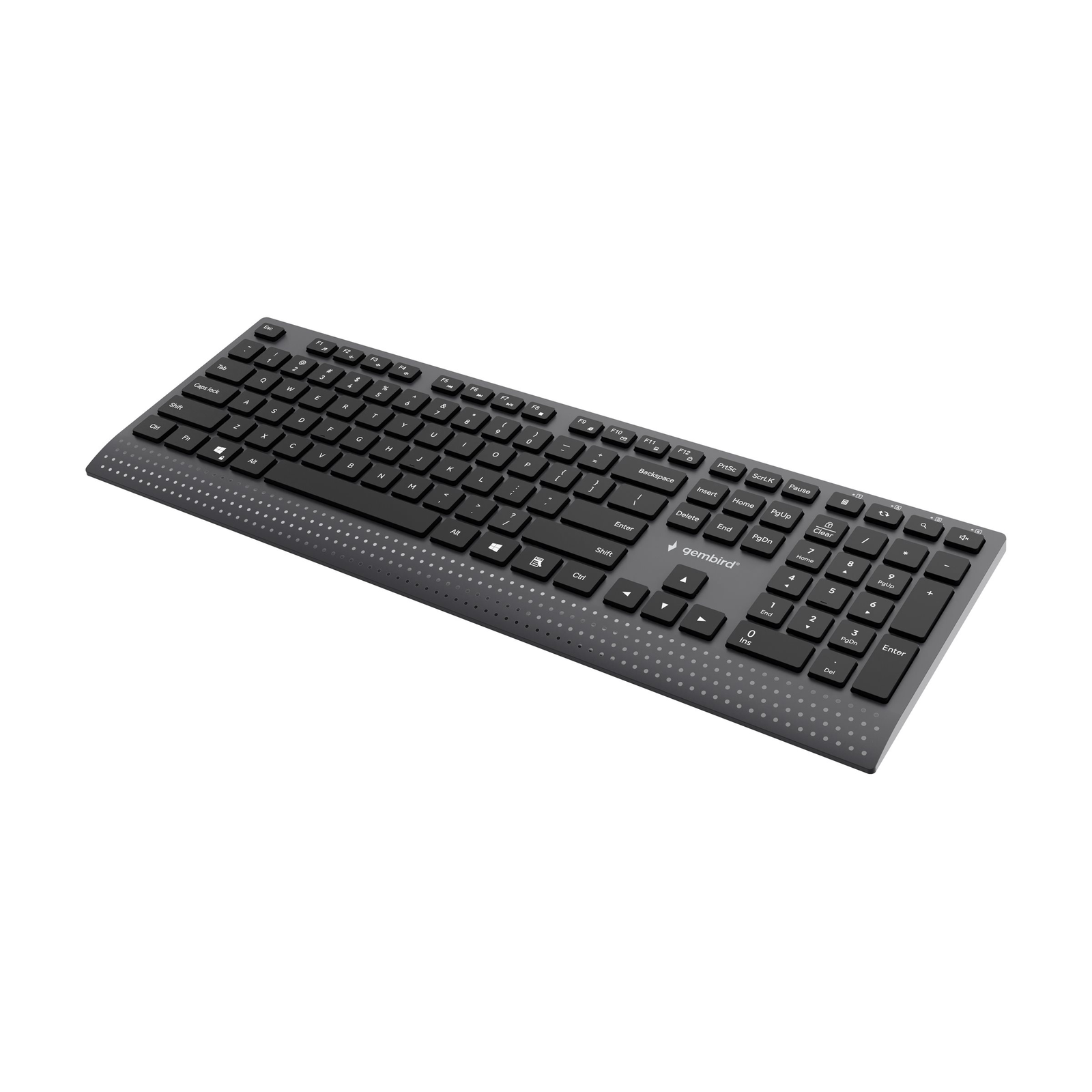 Клавиатура Gembird KB-MCH-06 Slim, американска подредба, черна