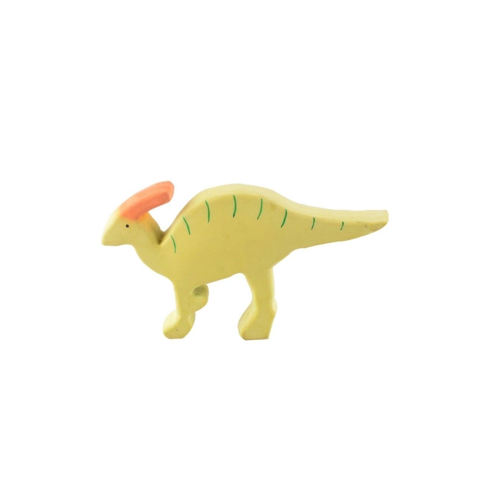 Tikiri Dinosaur Baby Parasaurolophus rágóka - Sárga (93005)