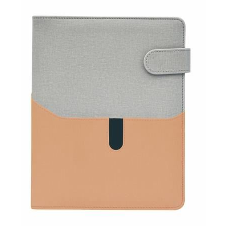 Saturnus gyűrűs kalendárium betétlapokkal L-es műbőr szürke-lazac (24SL229-00E/ NKL229SZL) (NKL229SZL)