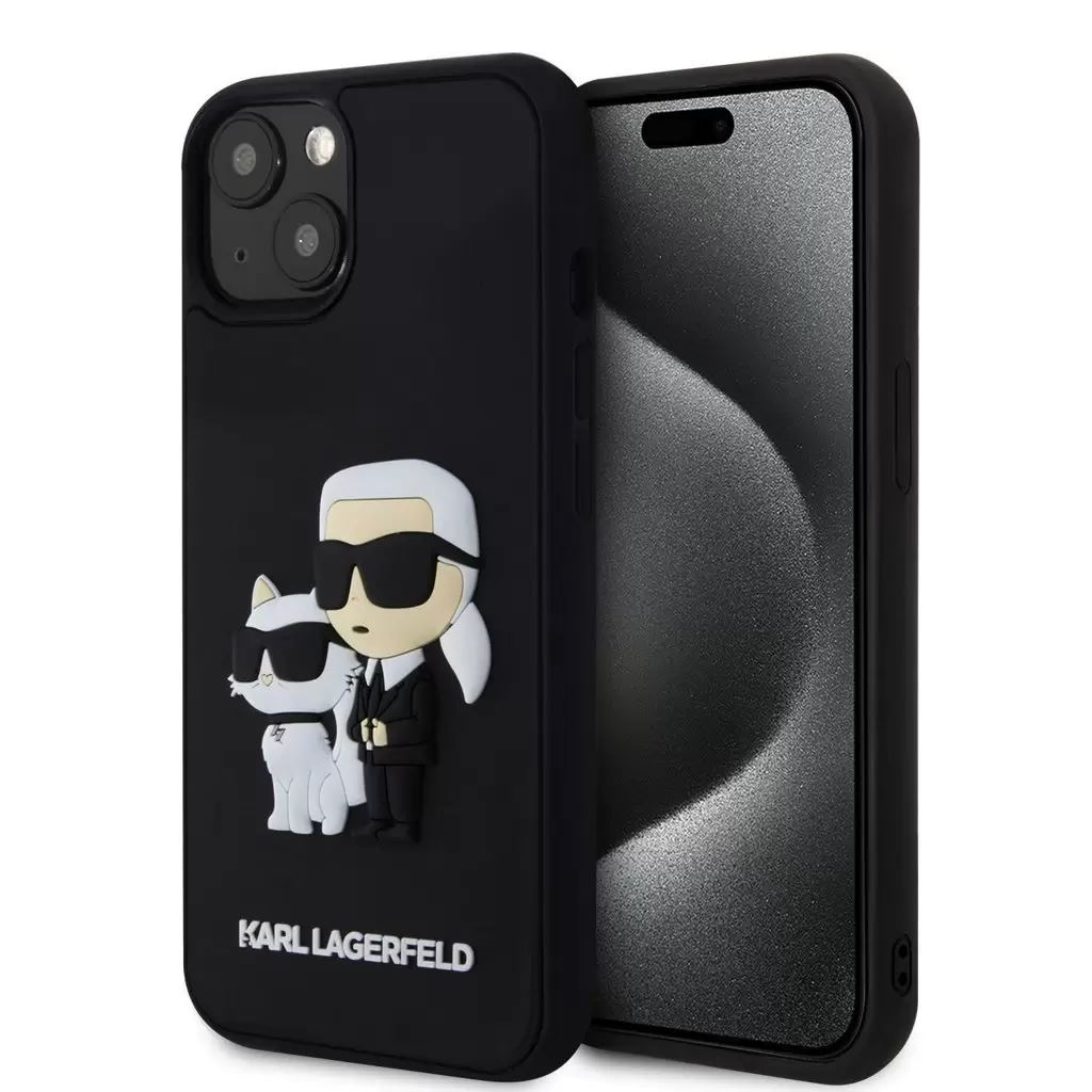 Karl Lagerfeld Apple iPhone 14 tok fekete (KLHCP14S3DRKCNK) (KLHCP14S3DRKCNK)